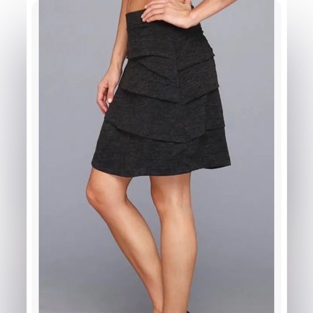 PRANA Tiered Wool Blend Leah Skirt, Small *